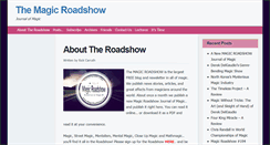 Desktop Screenshot of magicroadshow.com